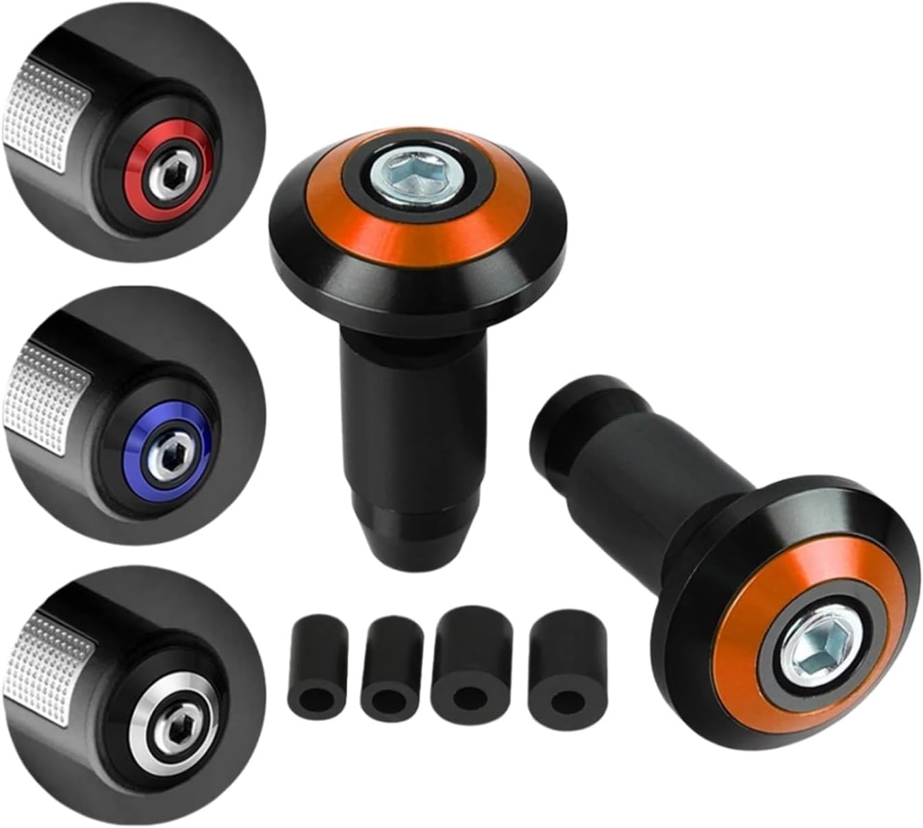 Motorcycle Handlebar End Plug 22mm Motorcycle Handlebar Grips End Bar Cap End Plug For HO&ND&A CB600F CB600 CB599 CB900F Hornet250 600 900 CB500F CB919