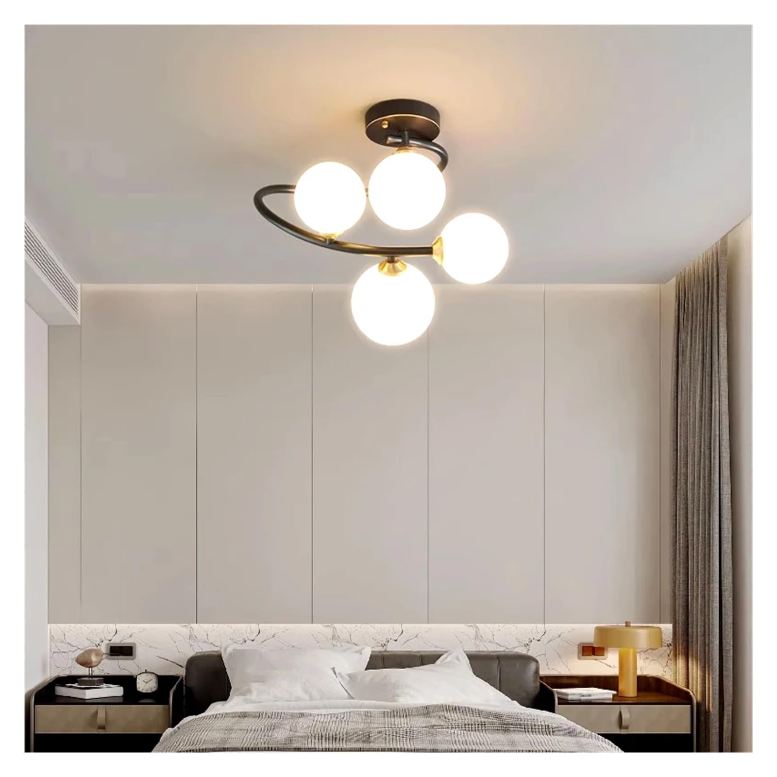 Plafonnier LED moderne pour salon et salle à manger avec éclairage suspendu
