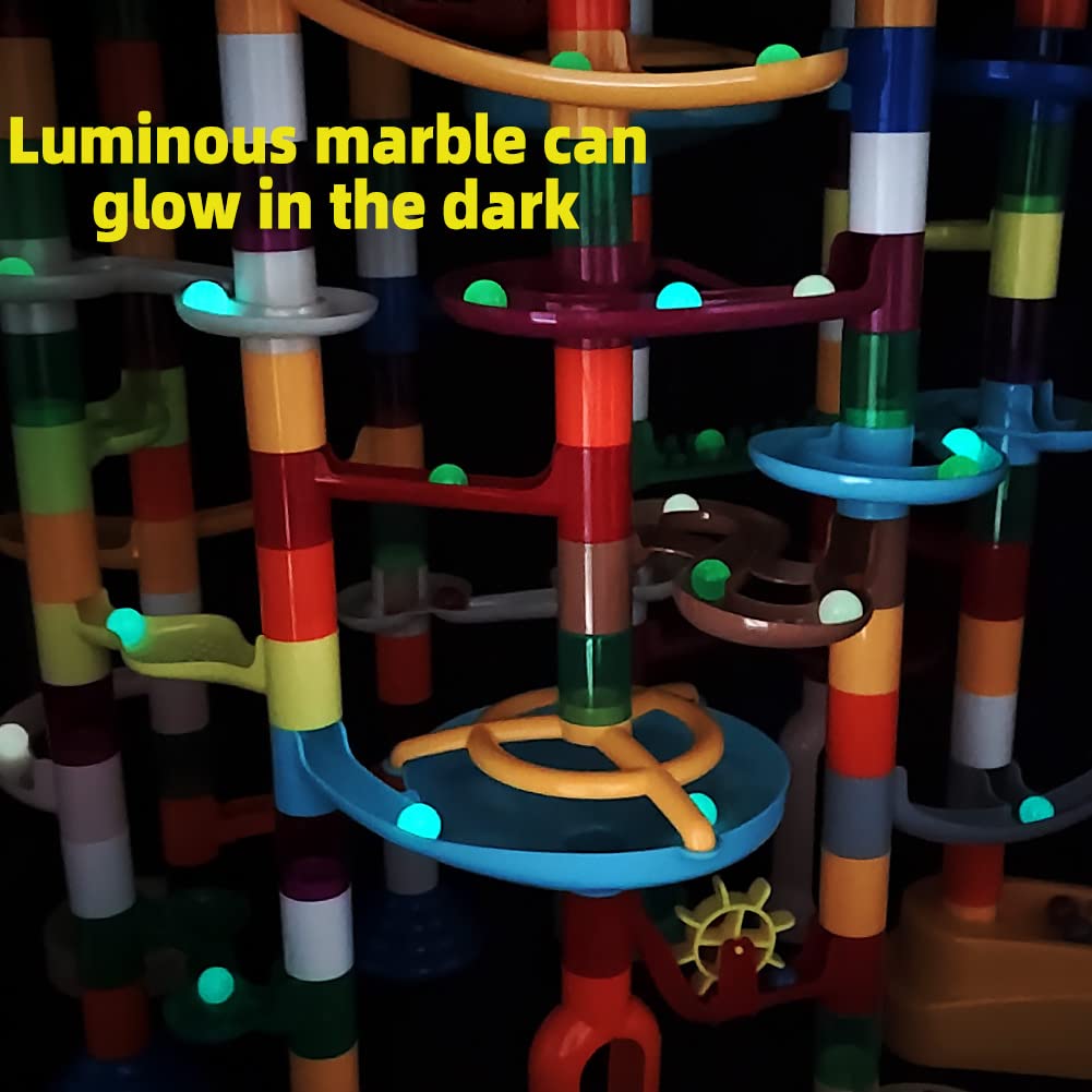 DSHMIXIA Marble Run Marble Maze Race Track with Glowing Marbles for ...