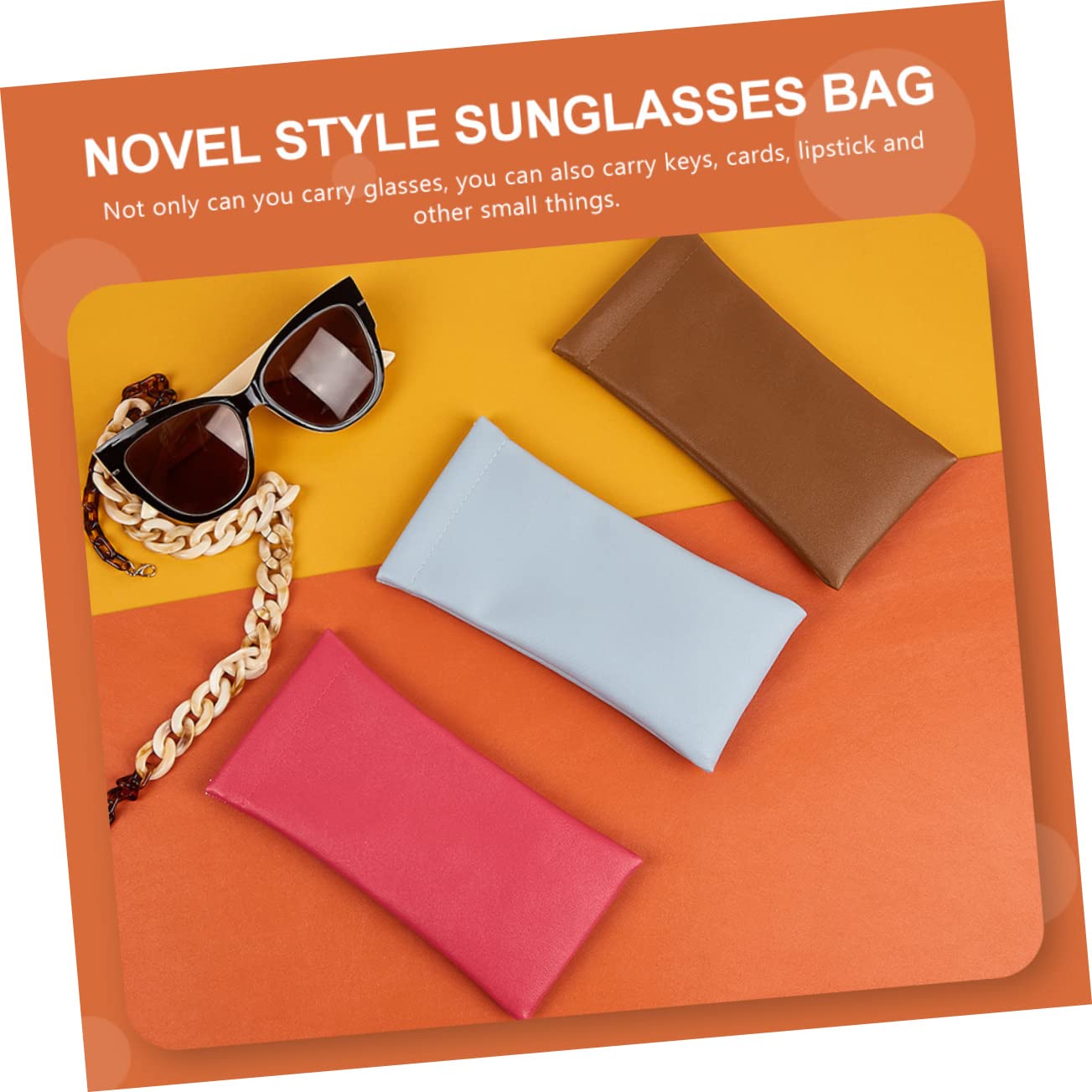 Holibanna 3 Set Di Porta Occhiali in Acetato Elegante Elegante Borsa Per Occhiali E Custodia Per Occhiali Da Sole Robusta E Facile Da Pulire Per I Viaggi 3 Pezzi*3