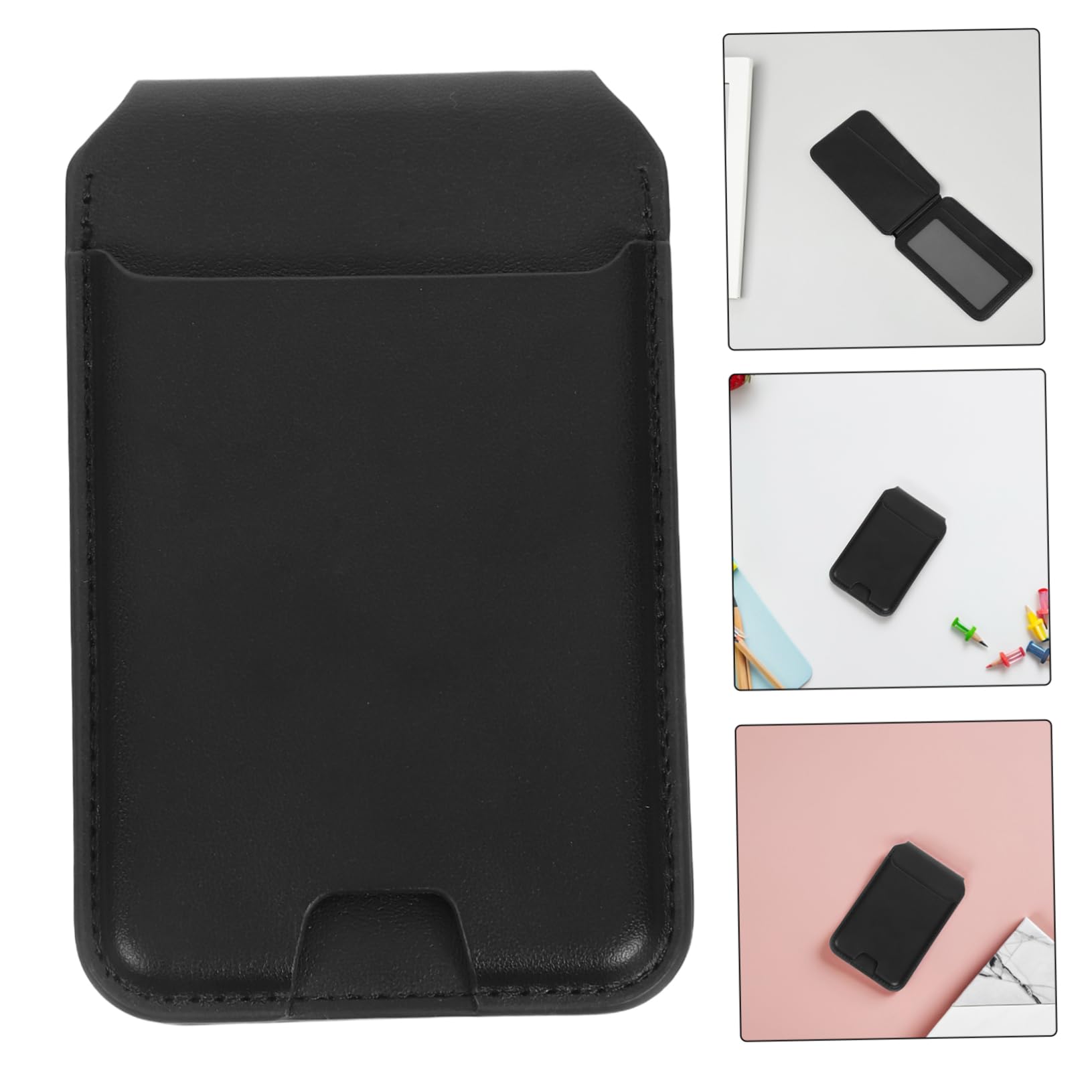 Porta Carte di Credito Magnetico per Telefono Supporto Pieghevole per Carte Custodia Sottile per Documenti Organizzatore Portatile per Telefono