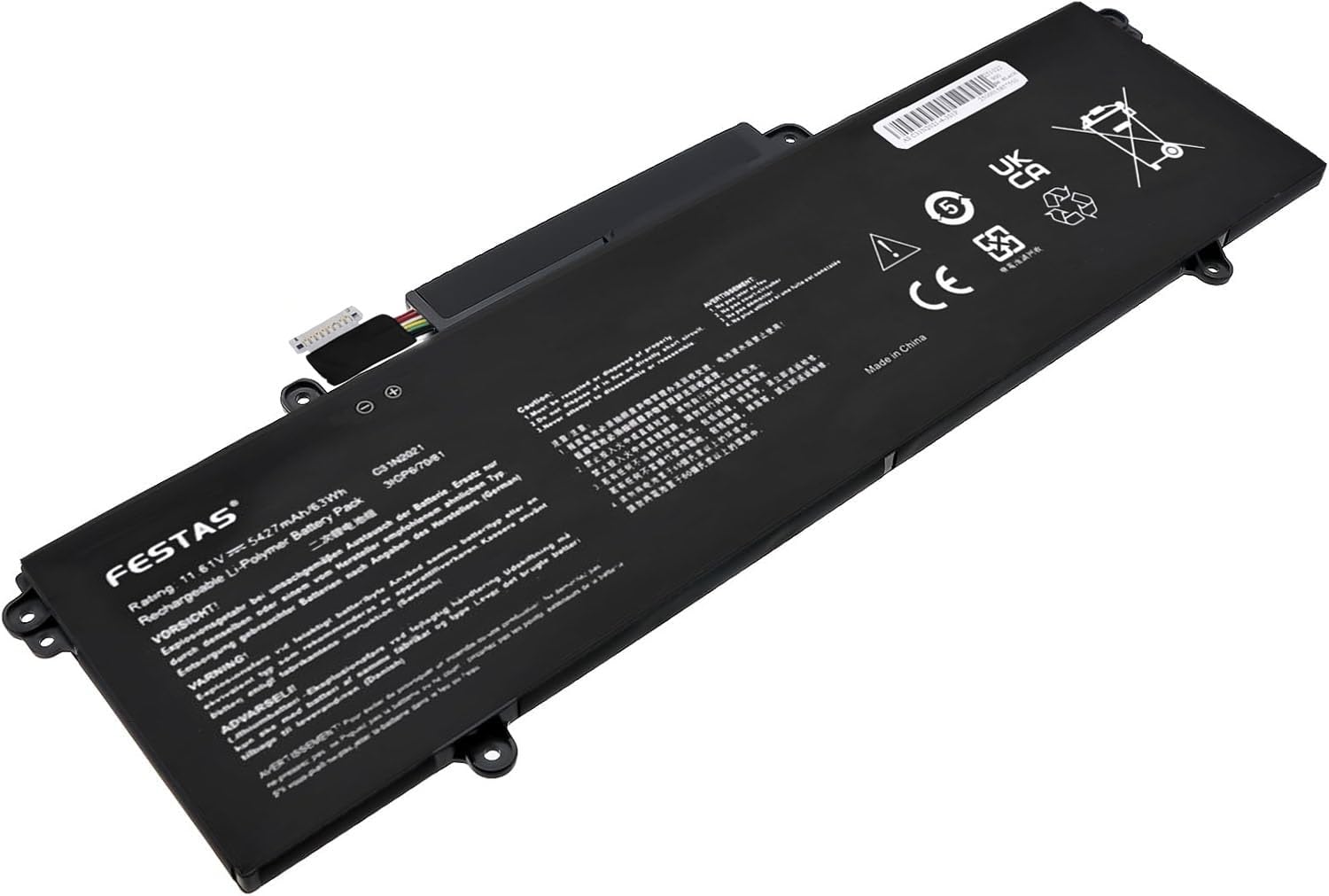 FESTAS C31N2021 Batteria Compatibile con ASUS Zenbook 14 Flip OLED UN5401 UN5401RA UN5401QA UP5401 UP5401EA UP5401ZA Zenbook 14X OLED UX5400EA UX5400EG UX5401 UM5401RA 5401Q A