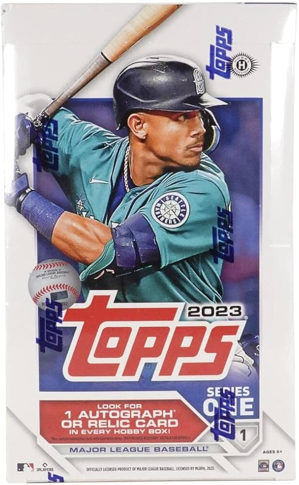 2023 Topps Series 1 Baseball Hobby Box (24 Packs/14 Cards: 1 Auto