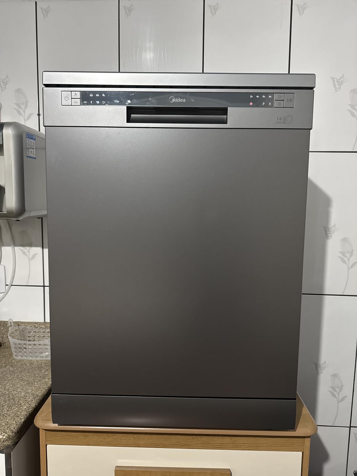 MIDEA LAVA-LOUCAS 14 SERVICOS ‎DWA14S1 CINZA