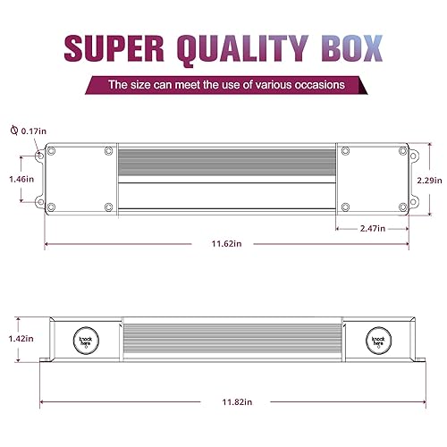 Miniatura 2 de EMITEVER Controlador LED regulable Triac de 60 W, fuente de alimentación regulable de 100-277 VCA a 24 VCC, transformador IP67 impermeable para