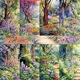 Bomichi 16 Sheets Scrapbook Paper, Vintage Decorative Scrapbook Supplies for Junk Journal Card Making Picture Art Collage DIY 6x6 inches