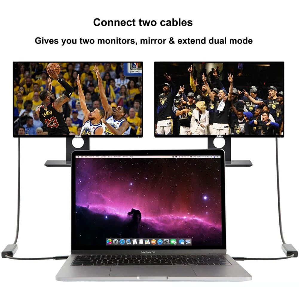MMOBIEL Adattatore da USB-C a DVI - Da USB-C a DVI-D Dual Link Compatibile con MacBook, iPad, Dell XPS ecc. Cavo Convertitore per Monitor, TV, Proiettore - 1080p Full HD 60Hz - Oro - 1,8 m