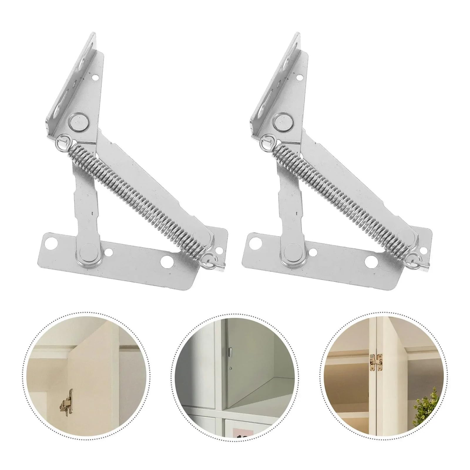 Bisagras de puerta con rodamiento de bolas de alta Bisagra De Soporte Resorte Plegable Alta Resistencia 80 Grados, 2 Uds