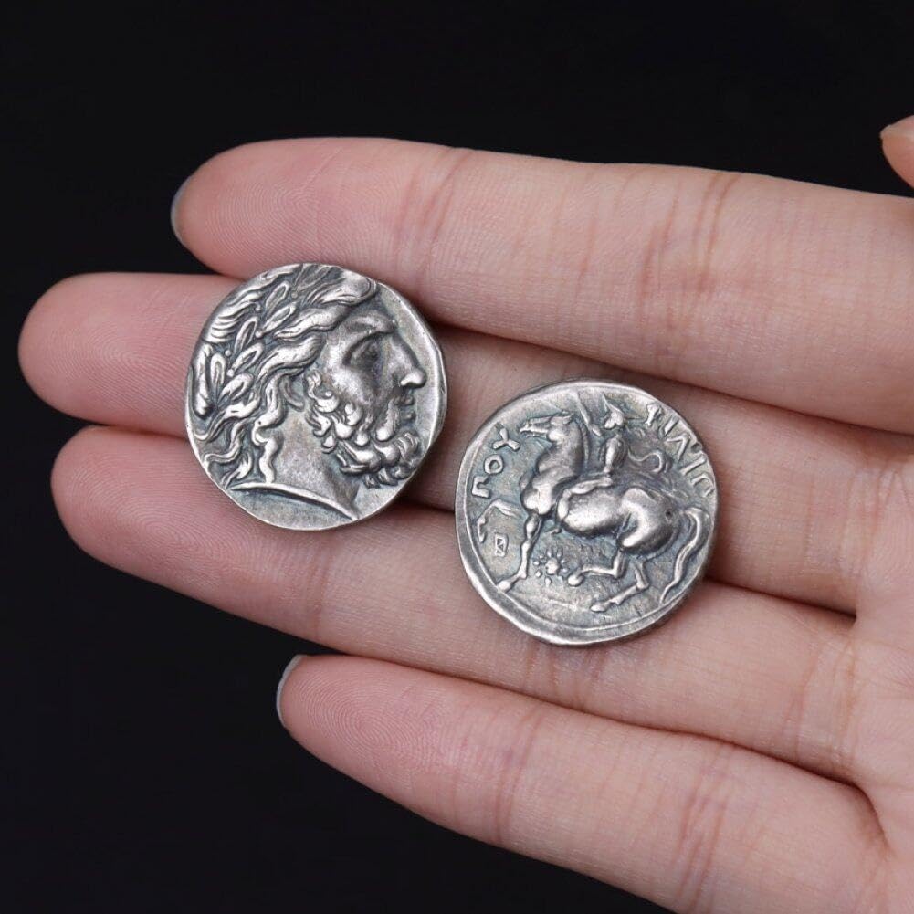Acheter Copie de pièces d'argent de l'empire grec et romain antique, Collection de pièces européennes anciennes