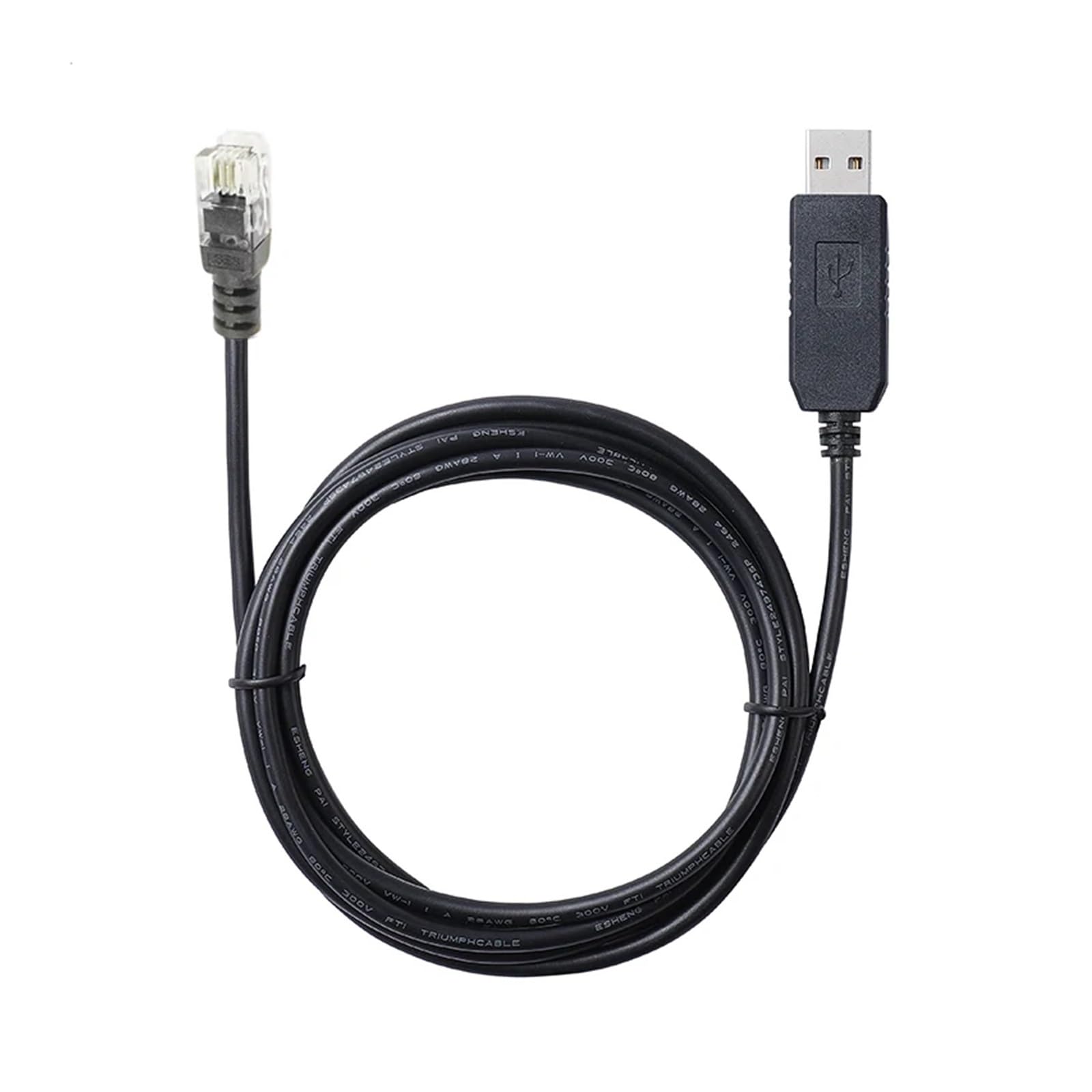 Iop-Ron 4P4C RJ9 to USB RS232 Serial Cable for IEQ30 Pro IEQ45 Pro CEM60 Firmware Upgrade and Installation PC Control.(1.8M)