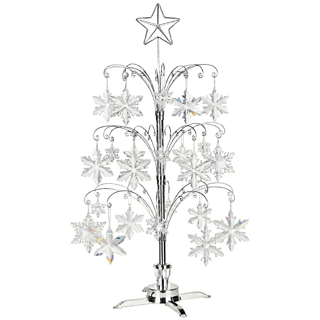 Rayher 3 Stelle In Filo Di Ferro Con Gancio 7x8 Cm - Argento - Per Decorazioni Fai Da Te, Natale, Macramè - 3
