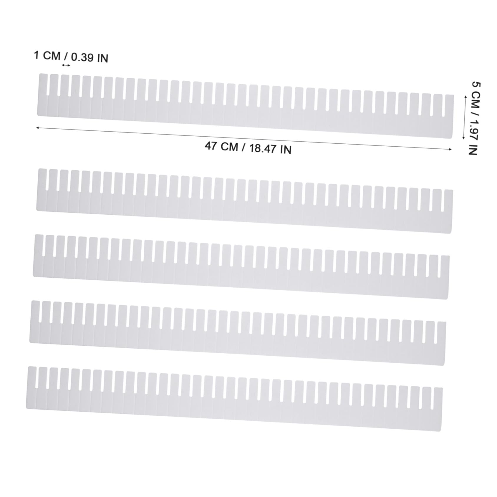VILLCASE Set 34 Divisori Regolabili per Cassetti in Plastica Pp Design Angoli Arrotondati, Separatori Versatili per Organizer Cucina e Ufficio