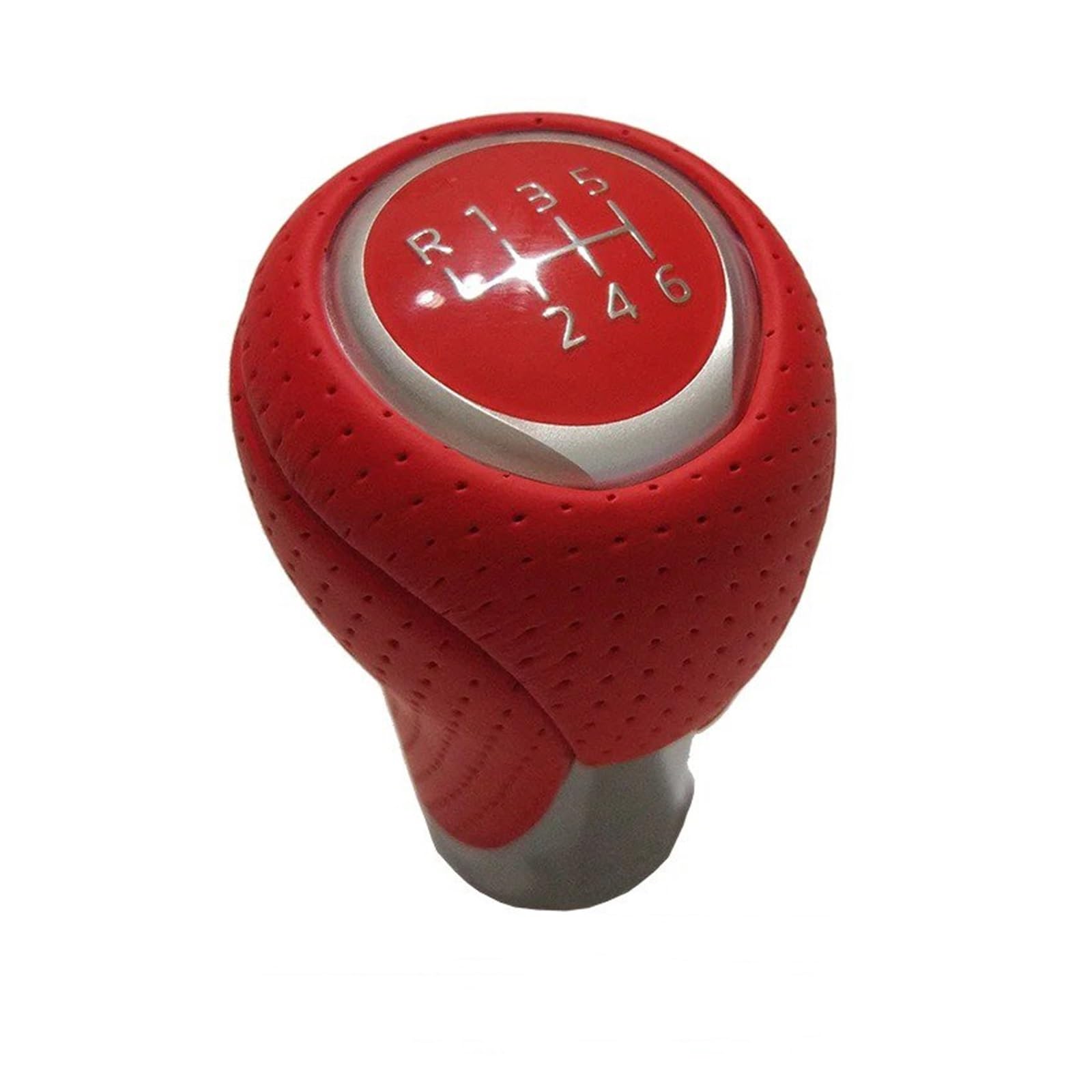 Sauanmnktp Red C 6Speed Gearshift Knob For Mazda 6 Atenza 5/​​6 Speed ​​Manual Shift Knob Gear Head
