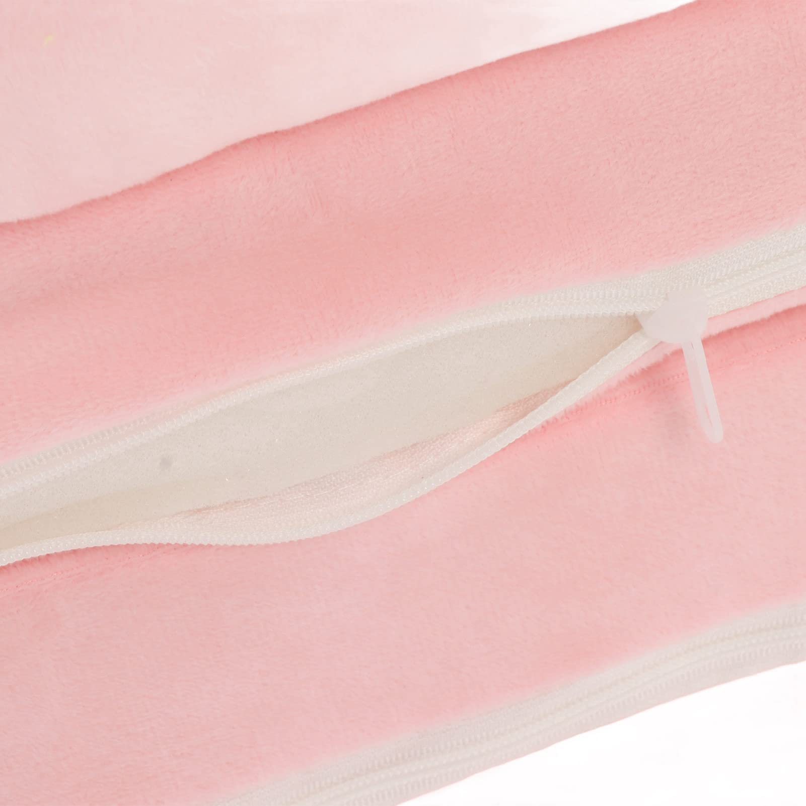 Sofa Dla Dzieci, 2 W 1 Miękki Pluszowy Kreskówka Składany Fotel Dla Dzieci Oparcie Sofy do Salonu Sypialnia (Pink)