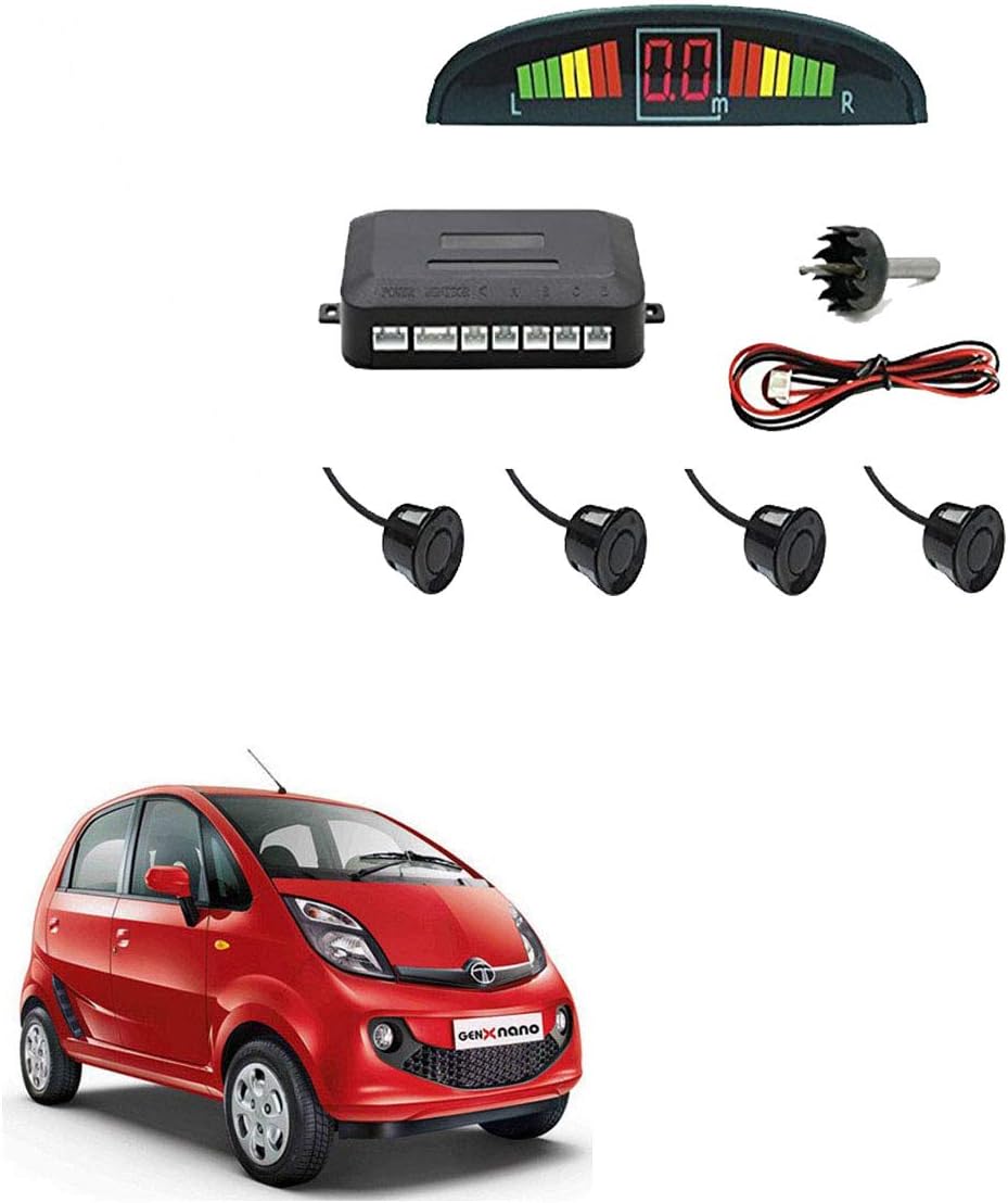 Adroitz Car Parking Sensor for Tata Nano, Black