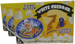 Cousin Willie's Simply Better White Cheddar Microwave Popcorn (3 Boxes)
