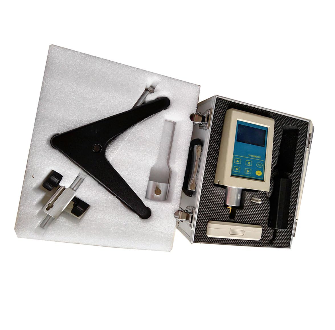 Viscosity Meter Rotational Viscometer Digital Viscometer with Measurement Range 1 to 2x1000000 mPa 1 2 3 4 Rotor Rotor Speed of 0.3 0.6 1.5 3, 6 12 30 60 Turn/Points for Oil Paint Food Medicine