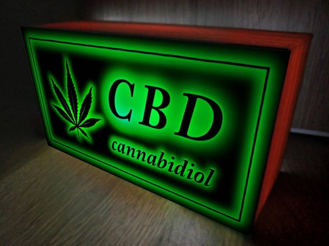 Amazon.co.jp: Lサイズ大麻 マリファナ ガンジャ CBD 看板 置物