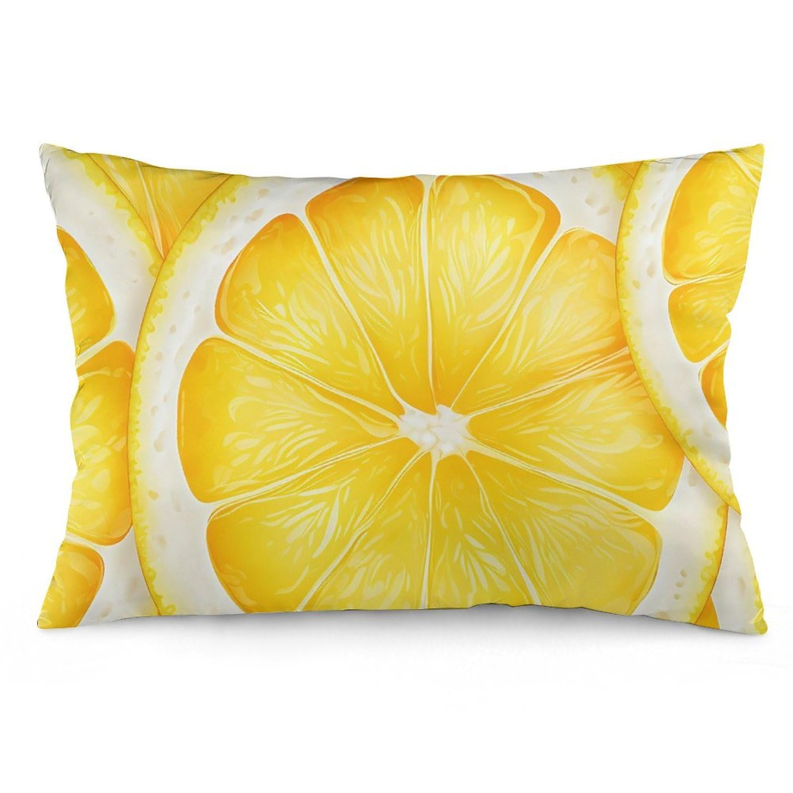NTVOWPZO 2 Pack Decoration Throw Pillow Covers 12 "x20 Pillowcases Covers Lemon Slice Pattern Pillowcases Modern Farmhouse Home Decor Sofa Cushions Covers for Couch Bed Living Room
