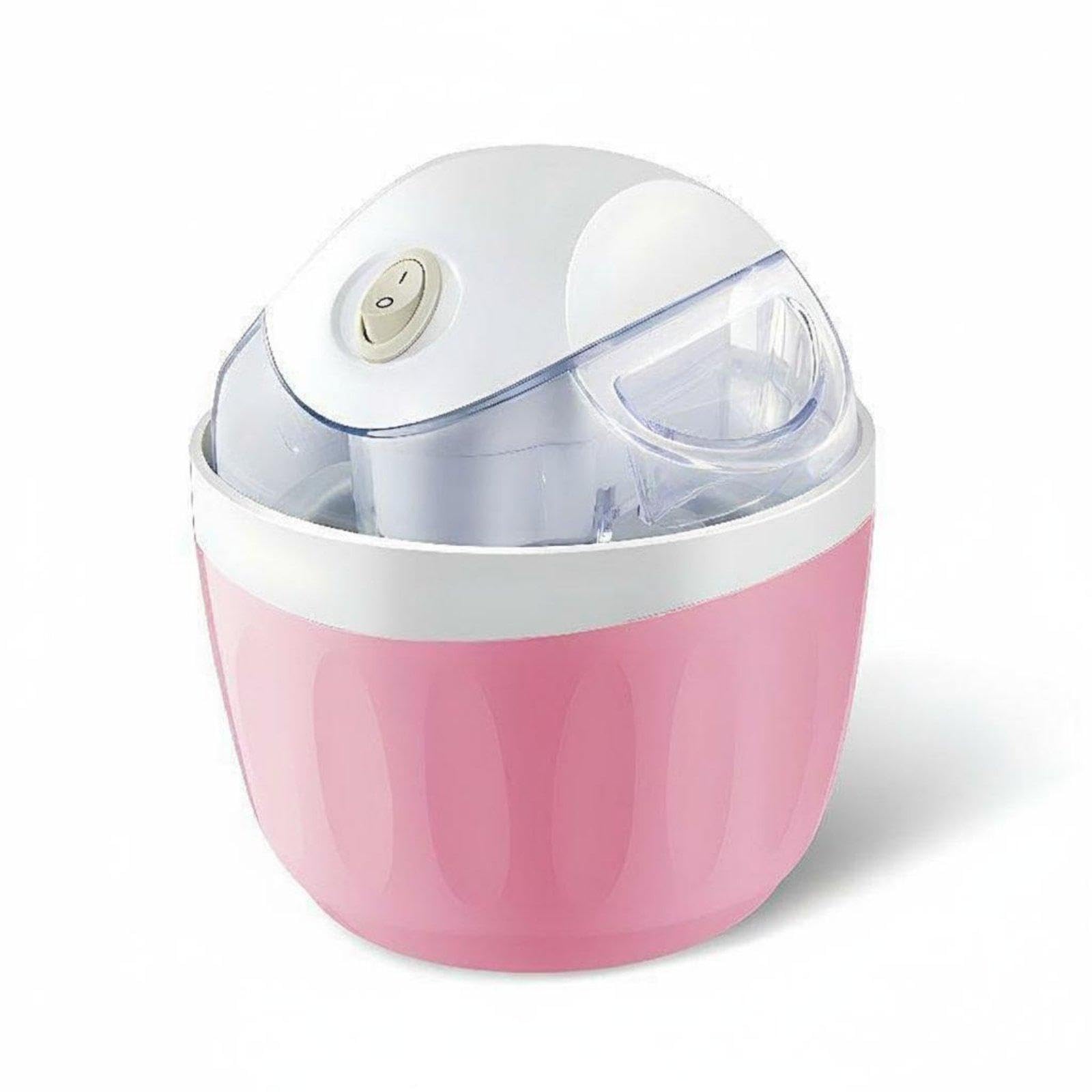 Automatic Ice Cream Maker Powered Ice Dessert Machine C | Automatic Ice Cream Maker Powered Dessert Machine Child Lock Chilled for Families Kids Home Kitchen Pink 500ML Abs Pp Pom-image-43