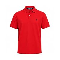 U.S. Polo Assn. Polo Classica da Uomo, Motore Rosso/Nero.