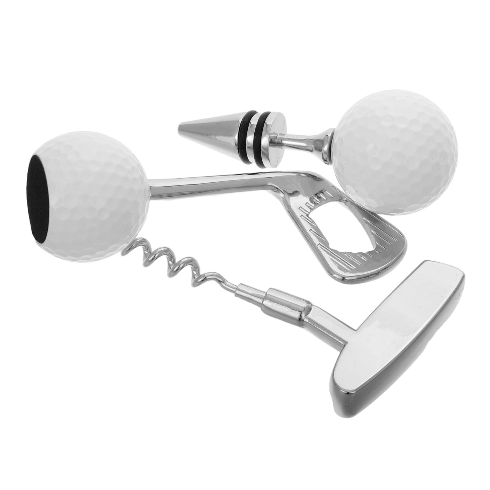 Ouvre-bouteille de bière style golf et bouchon de vin, le coffret cadeau idéal