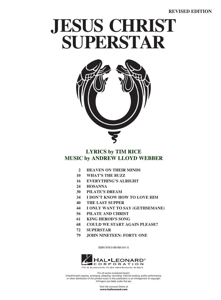 Jesus Christ Superstar Edition: A Rock Opera