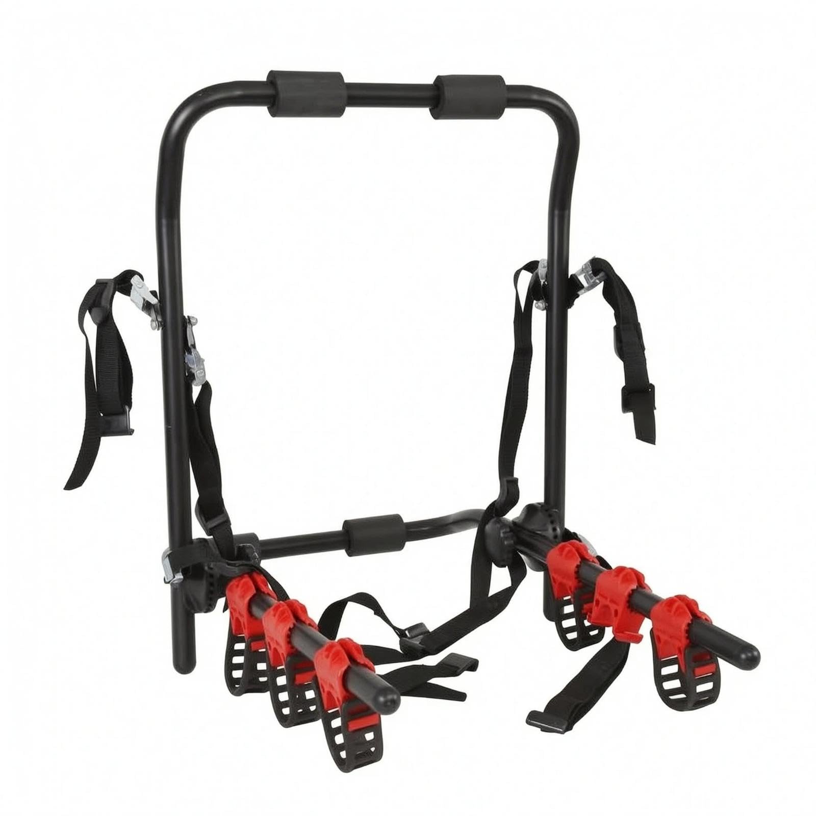 Rear Mounted Bike Carrier Tube Metal Car Bike Rack Adjustable Straps Rear Rack Red-image-40