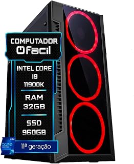 PC Gamer Blue PC Intel Core i9 11900K (11ª Geração) 32GB DDR4 3000MHz SSD 960GB - Fonte 750W