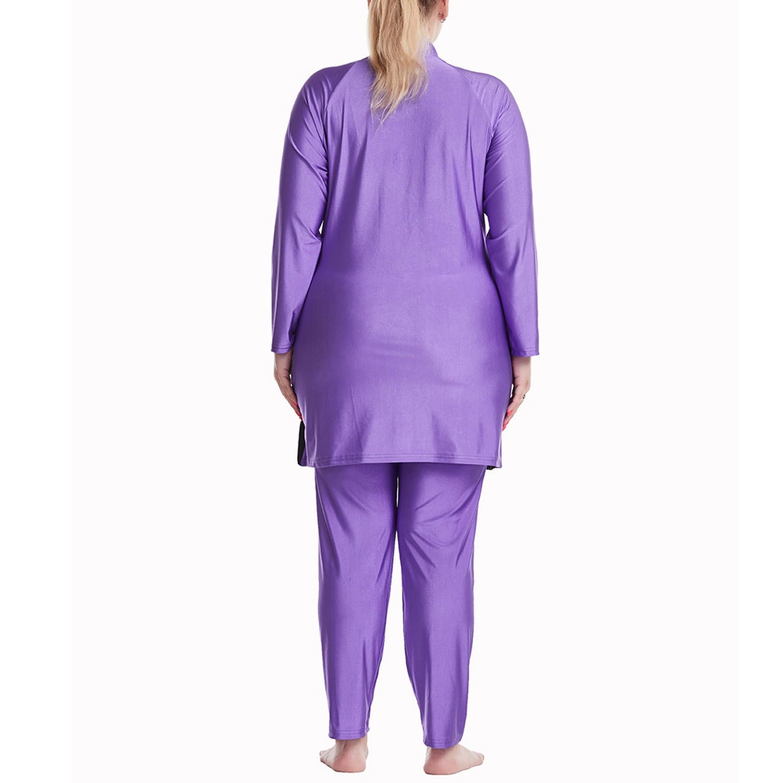 Generisch Vollständig bedeckender Badeanzug, locker sitzender Burkini mit Langen Ärmeln, Kapuze und Hose