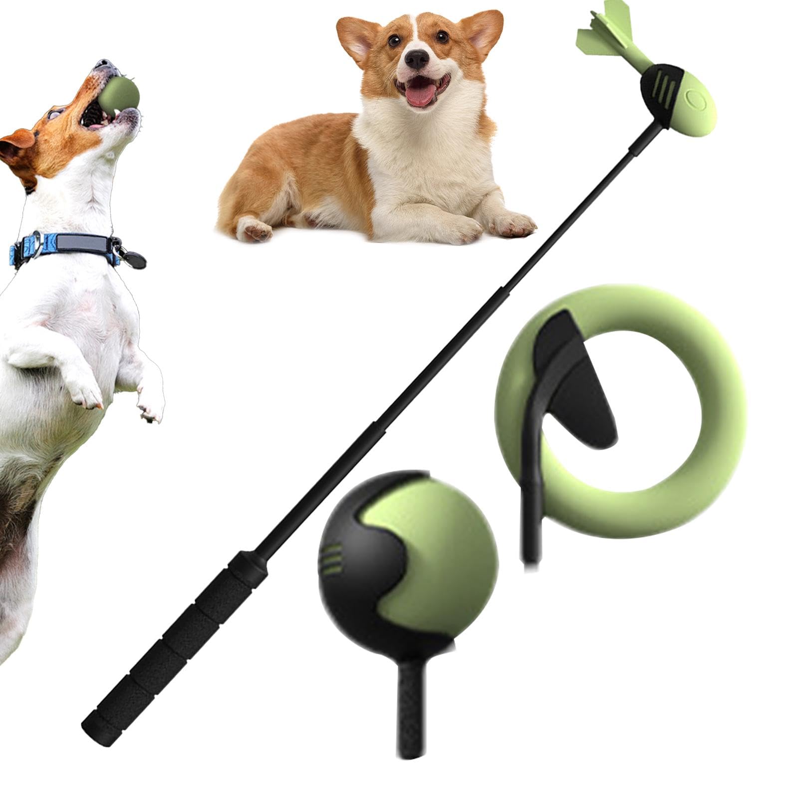 Uitseld Pet Ball Thrower For Dogs | Anti-slip Handle Tennis Ball Thrower For Small Dog | Retractable Anti-slip Handle Puppy Ball Throwing Stick, Tennis Ball Thrower For Walking