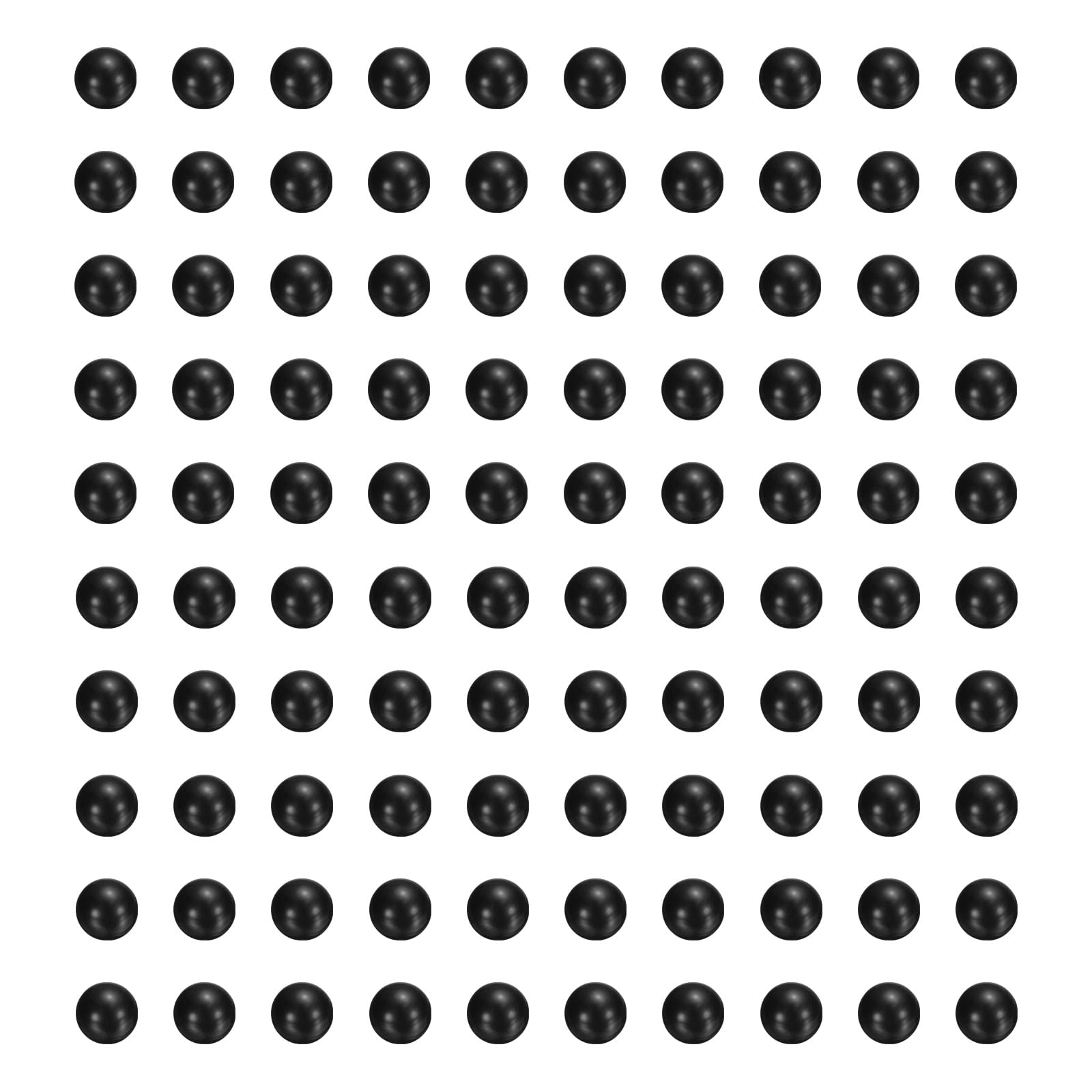 sourcing map PP-Kunststoff-Kugellagerkugeln, 9 mm, massive Kunststoffkugeln, G2, Präzisions-Polypropylen-Mini-Kugel, Schwarz, 200 Stück