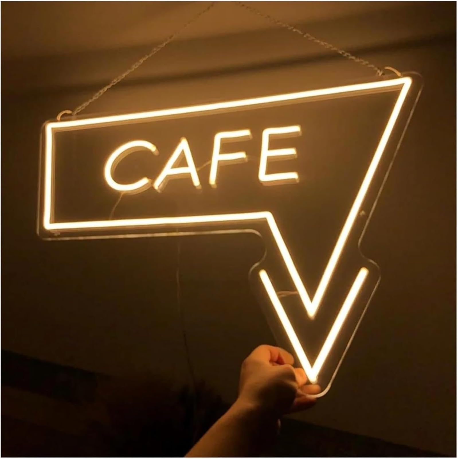Néon Enseignes lumineuses Decor Panneau Avec Logo Pour CAFE