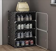 Shoe Rack Plastic   &   | DIY Multi-Purpose Shoe Rack for Home |  Home Storage Rack with Door for Entryway, Chappal Slipper Sandals Shoe Stand