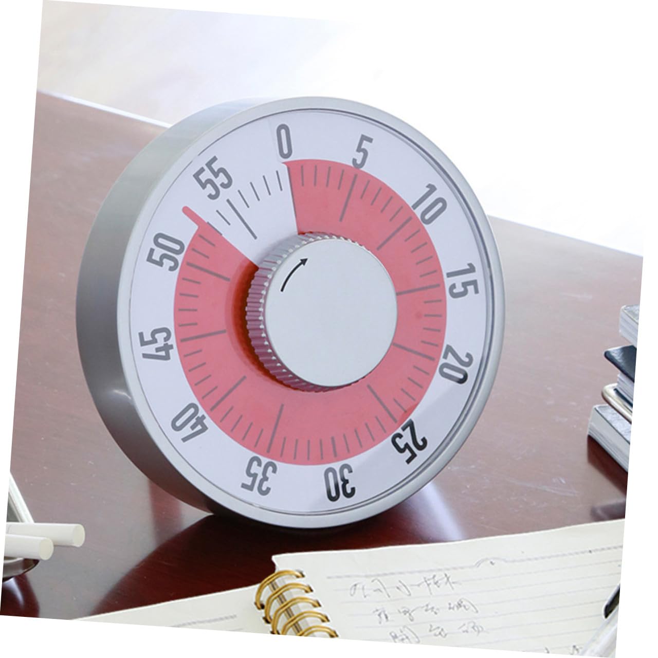 Minuteur Élève Carré en Plastique Abs Blanc Alarme | Compte à Rebours Mécanique, Rappel Cuisine et Exercice, Format 1 Pièce Pratique