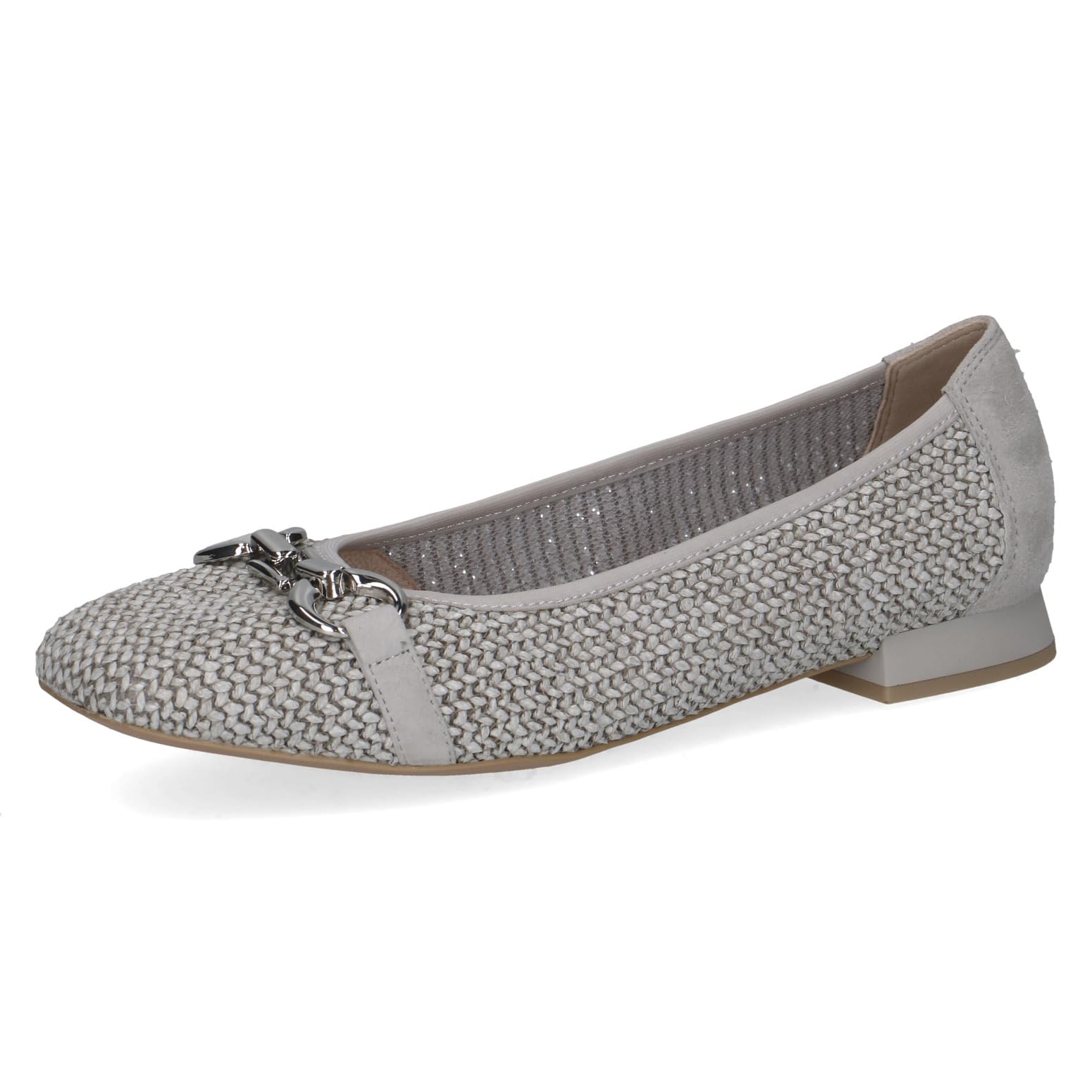 CAPRICE Women's Ballerinas with Heel, Gray (LT.Grey Comb), 6.5 UK