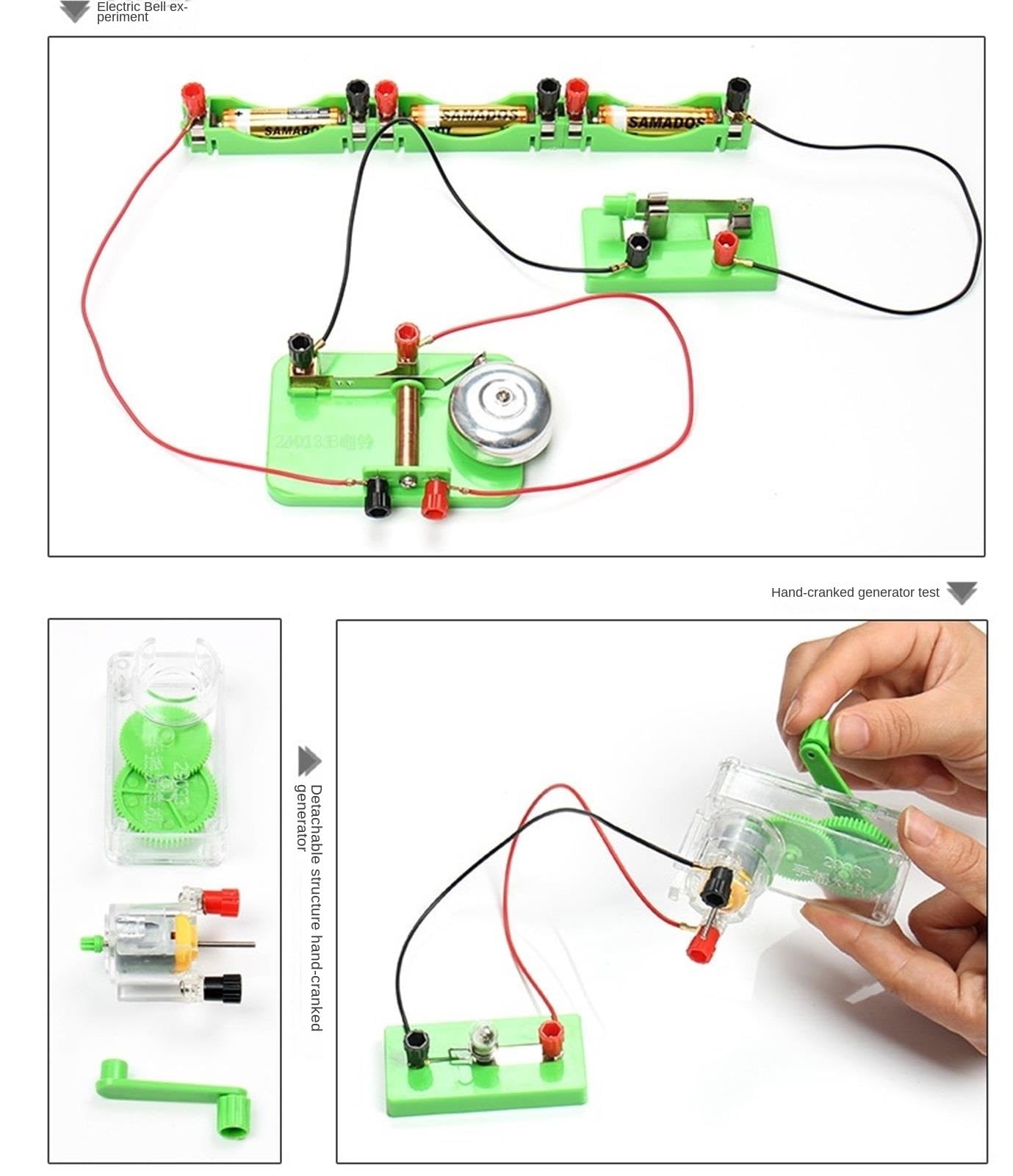 Attrezzatura per esperimenti fisici kit per esperimenti elettrici kit per esperimenti di fisica elettrica in classe