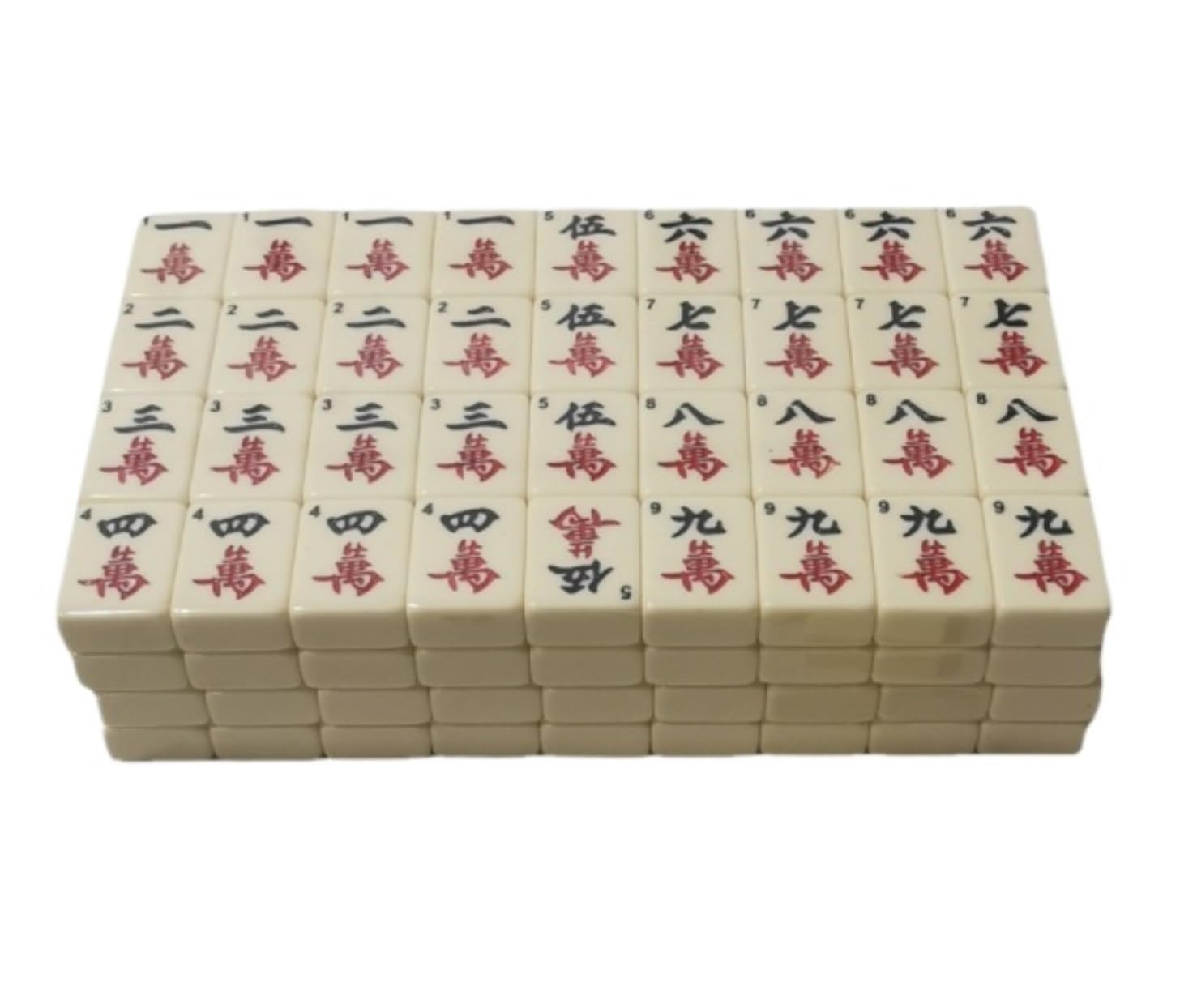Chinesisches Mahjong MahJongg-Fliesen-Set, Chinesische Nummerierte Fliesen, Mahjong-Set, Traditionelles Chinesisches Mahjong-Set Mit 144 Fliesen Für Familie Reise Spiel(30mm)