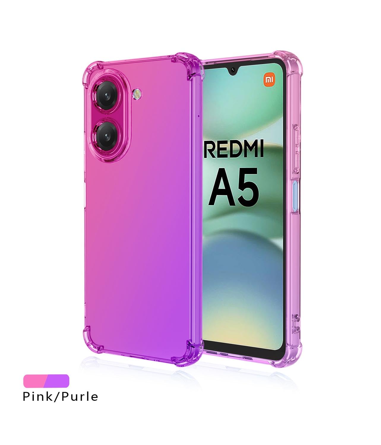 YQINHHME Funda para Xiaomi Redmi A5 4G (6.88 ) + Cristal Templado Película, Ultrafina Antichoque X Antiarañazos Negro Suave Silicona TPU Case Carcasa para Xiaomi Redmi A5 4G - Noche Púrpura YQINHHME Funda para Xiaomi Redmi A5 4G (6.88 ) + Cristal Templado Película, Ultrafina Antichoque X Antiarañazos Negro Suave Silicona TPU Case Carcasa para Xiaomi Redmi A5 4G - Noche Púrpura