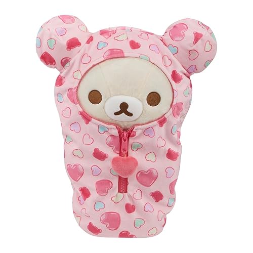 San-X Korilakkuma Sac de Couchage en Peluche Motif cœurs 38