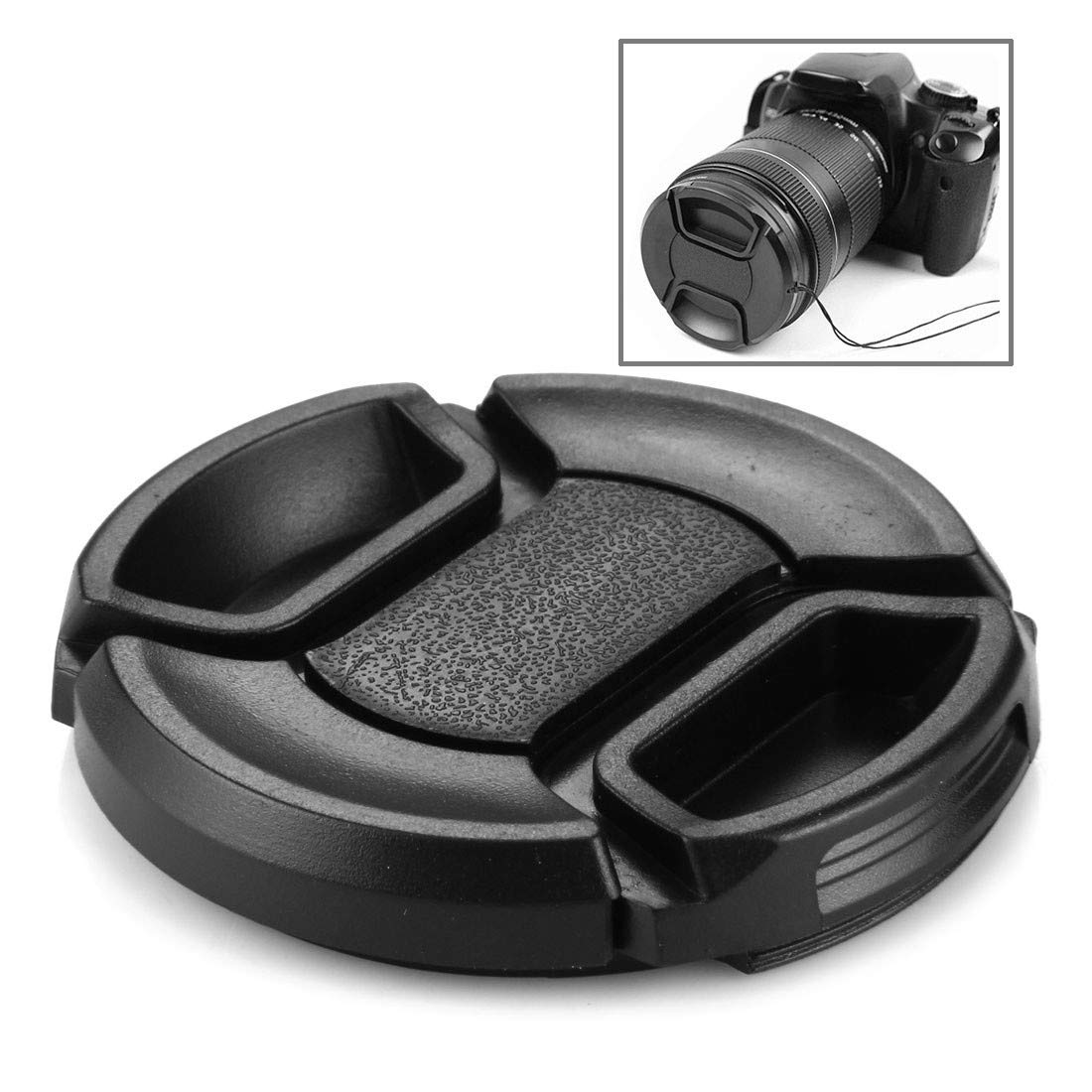 Set Da 4 Copriobiettivi Da 52 Mm Con Corda Antiperdita – Protezione In ABS Per Lenti Fotocamere, Universale E Leggero - 2