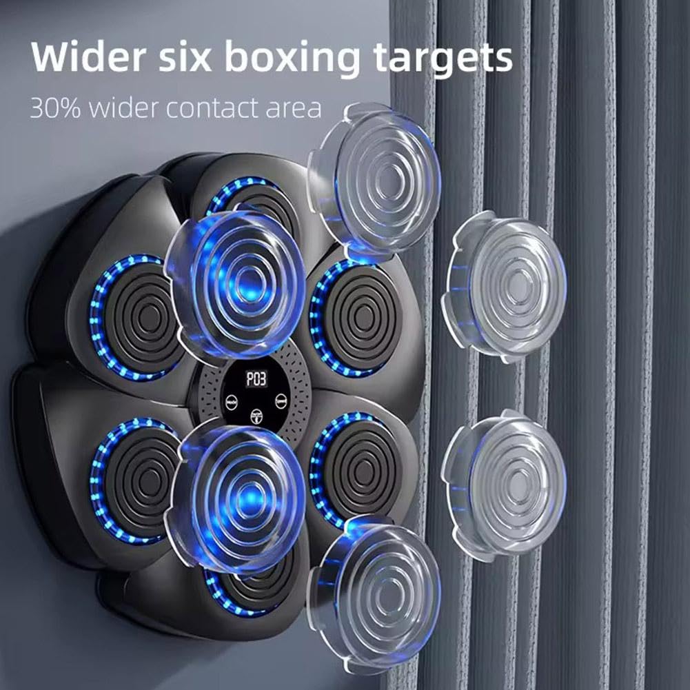 Macchina Da Boxe Musicale Per Bambini, Nuova Macchina Da Boxe Intelligente A Led Del 2025 Con Guanti Per Bambini 9 Modalita Di Velocita Bersaglio Macchina Da Boxe Montata A Parete 90914664