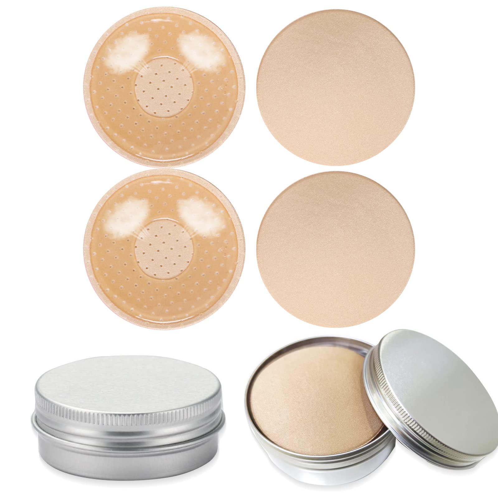 Nipple Covers for All Cup Models, Reusable Adhesive Breast Petals, Ultra Thin Invisible Breast Lift, Lifting Bra Cups, Self Adhesive Bra-2 Pairs