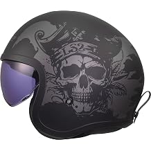 LS2, Jet Motorradhelm SPITFIRE II WILLY Black Grey