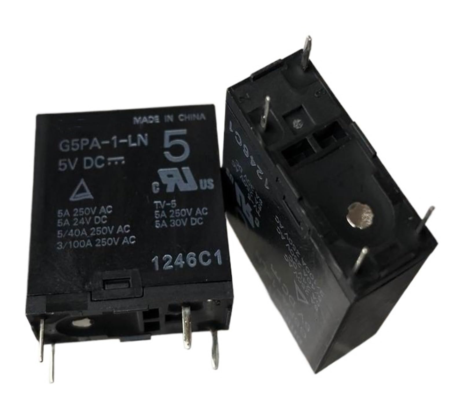 Relé G5PA-1-LN 5VDC de 4 pines y capacidad de conmutación electromecánica de 5A 3
