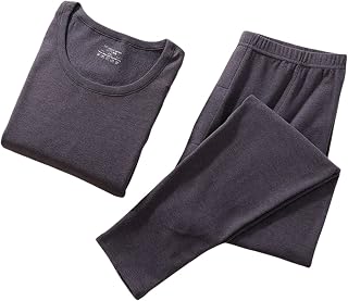 Roupa interior térmica para homens, roupa interior térmica, leve respirável, camada de base de inverno top & bottom conjuntos de calças Johns longos ultra macios (Color : Medium gray, Size : XXL)