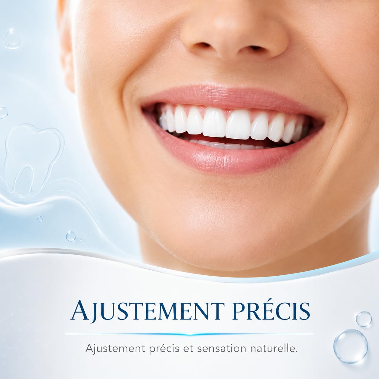 Prothèse Dentaire Silicone Bikenda Pour Hommes Et Femmes Dentier Silicone Souple Confortable Pour Sourire Naturel Usage Quotidien (1 Pcs)