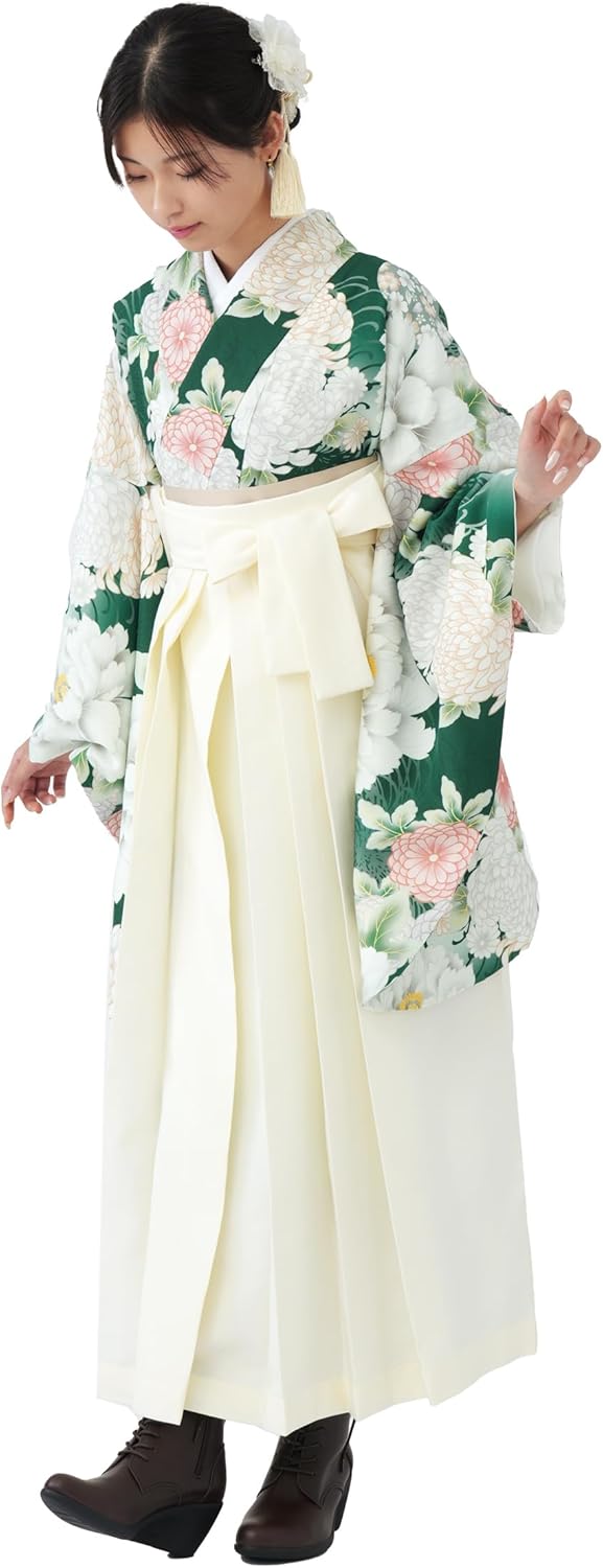 古典柄 藤と捻子梅 黒地 金駒刺繍 振袖フルセット 成人式 m12a 赤×黒