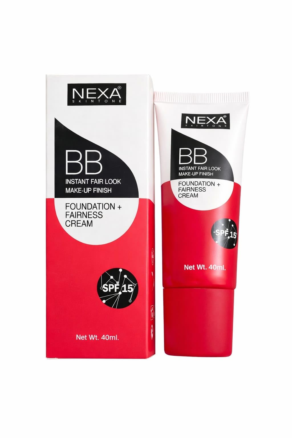 NEXA Fairtone BB Cream – Instant Fair Look Makeup Finish, Foundation + Fairness Cream with SPF 15 (40 ml)-image-13