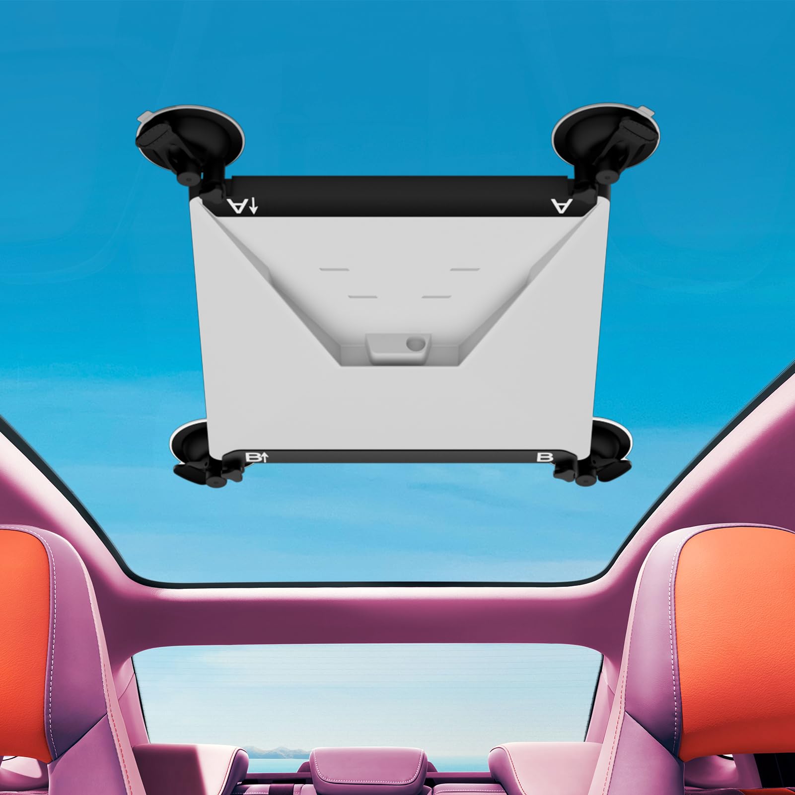 Starlink Mini Suction Cup Mount - Durable Carbon Steel Car Sunroof Body Mechanicals with Anti-Slip Pads - Strong Suction Design for Stable Satellite Signal in RVs, Boats, and Road Trips